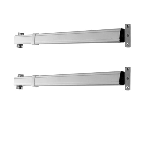 Rod Desyne sash rod next to measuring tape showing adjustable length benefit