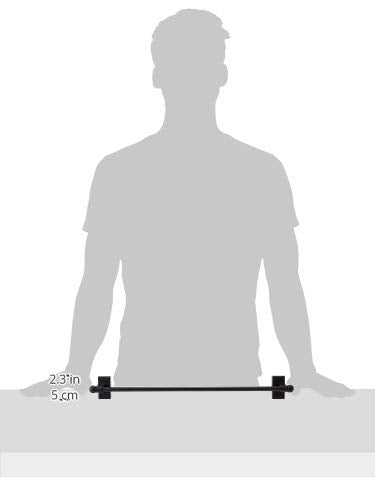 Rod Desyne Mag-12 next to tape measure showing adjustable 17–30" range for proper fit