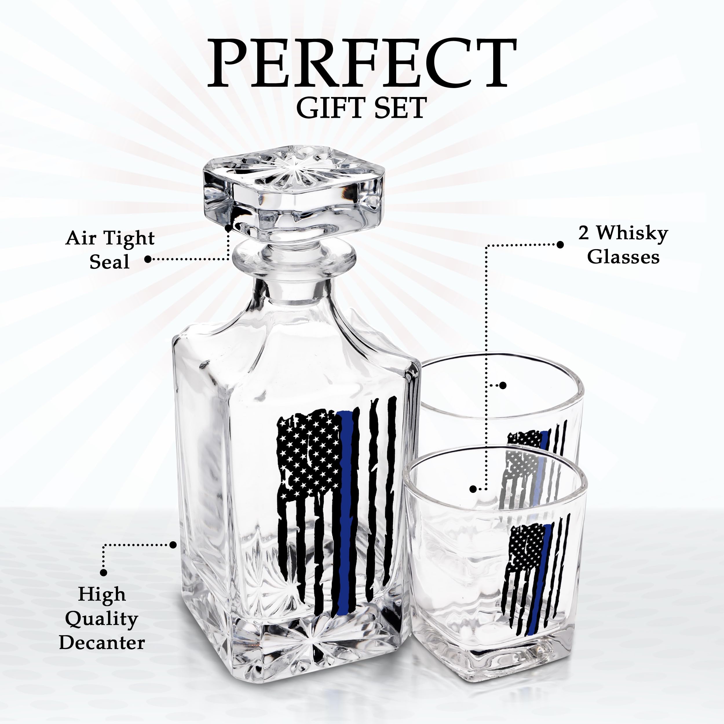 Rogue River Tactical airtight glass stopper detail for better spirit preservation