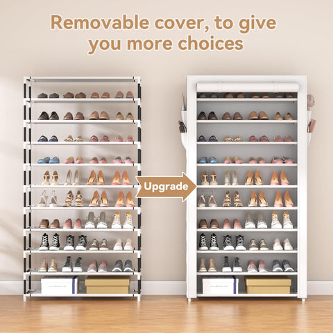 ROJASOP tall boots stored upright after a tier was removed for taller footwear