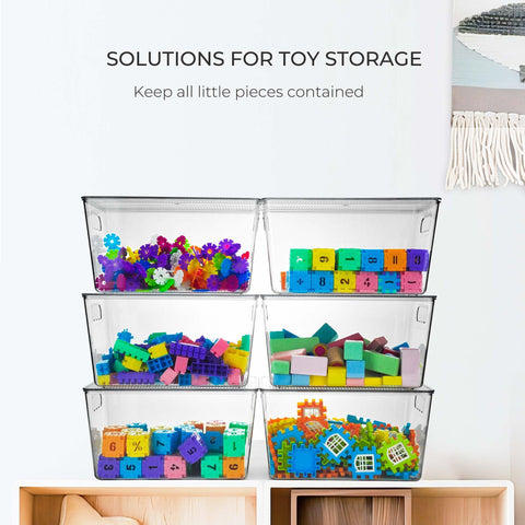 Rolheit lifestyle image of bins in a playroom showing tidy, organized benefit