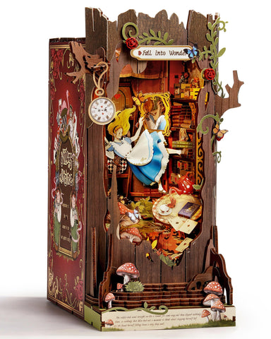 Rolife Fall into Wonder front view showing fairy tale book nook and charm