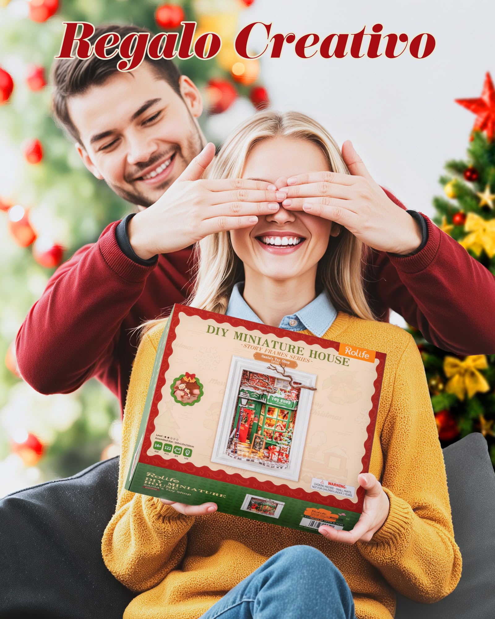 Rolife shadow box mounted on wall showing seasonal décor benefit