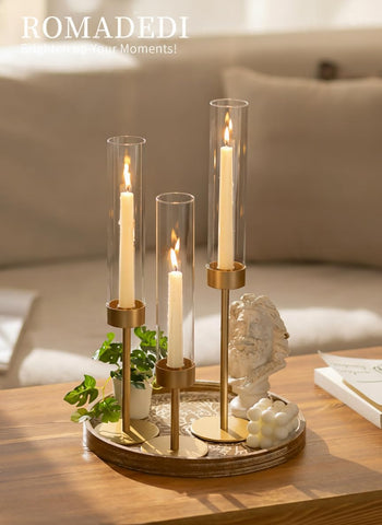 Romadedi wedding centerpiece styled on table adding romantic event atmosphere