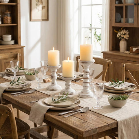 Romadedi as a dining table centerpiece, creates focal point