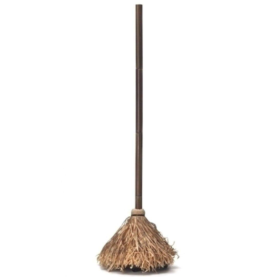 Roman dancing broom front view showing motion and spooky ambiance
