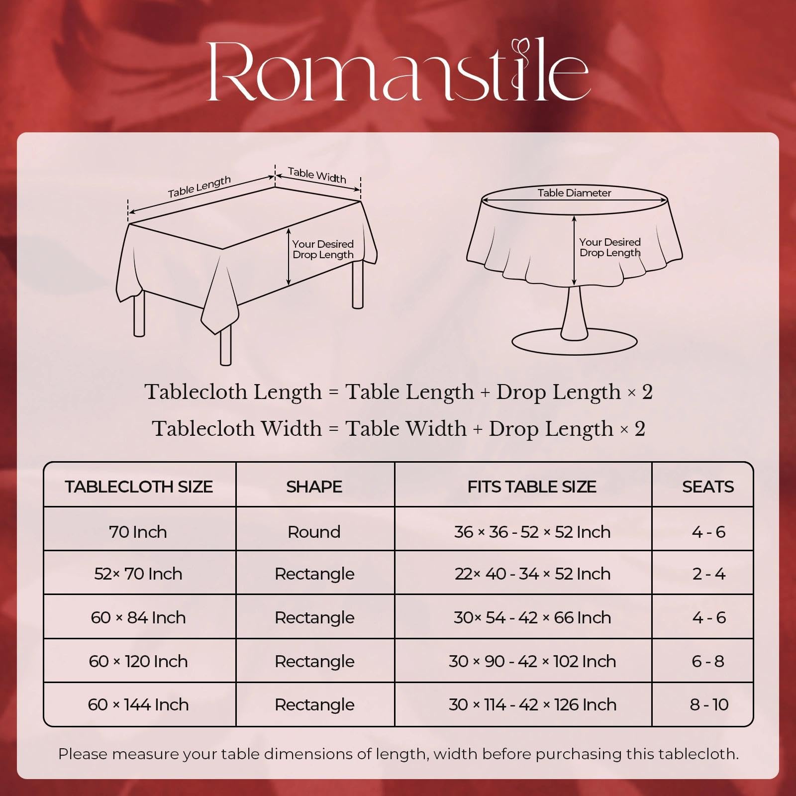 Romanstile folded tablecloth ready for storage showing compact convenience