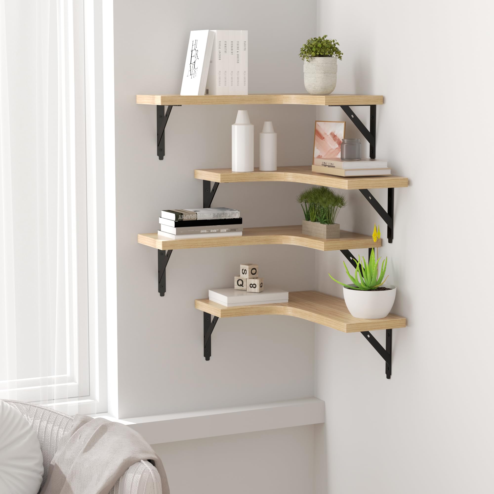 ROMGUAR CRAFT shelf held in hand for scale, clarifies compact dimensions and fit