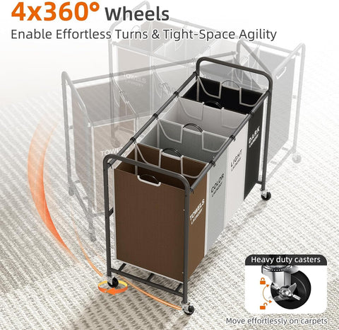 ROMOON lifestyle in laundry room demonstrating tidy organization benefit