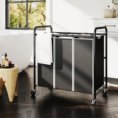 ROMOON placed in laundry room to streamline household routines