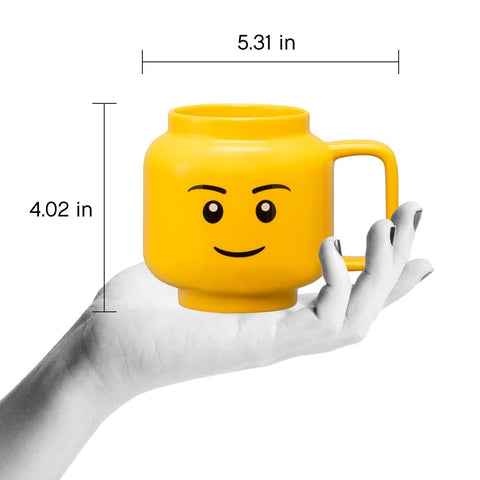 Room Copenhagen close-up of LEGO face print highlighting crisp detail and color