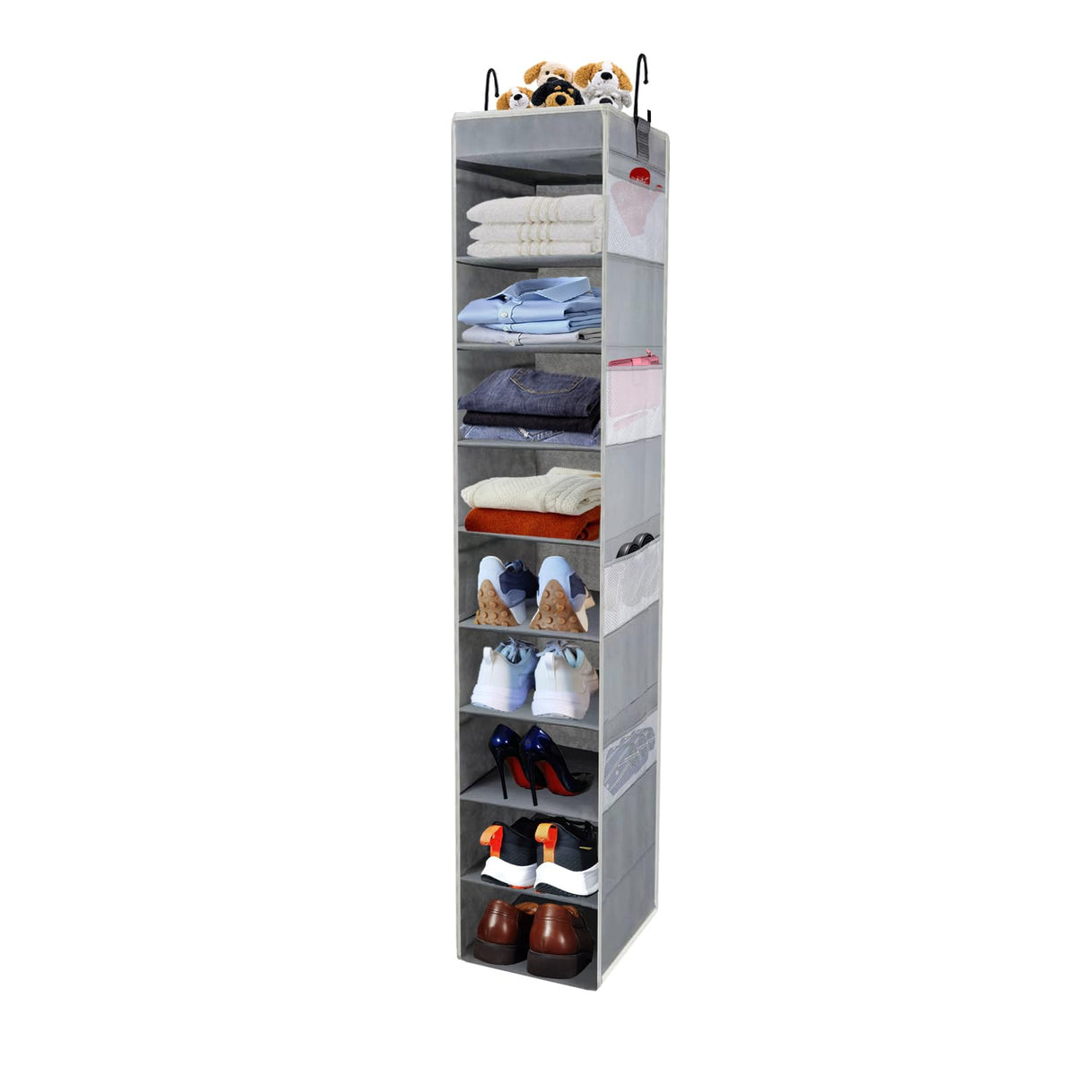 roomtalk front view showing hanging organizer and neat shoe storage benefit