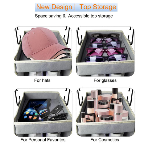 roomtalk side mesh pockets holding accessories for quick-access benefit