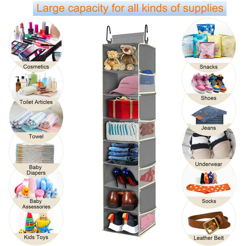 roomtalk organizer beside shoes showing scale and storage capacity