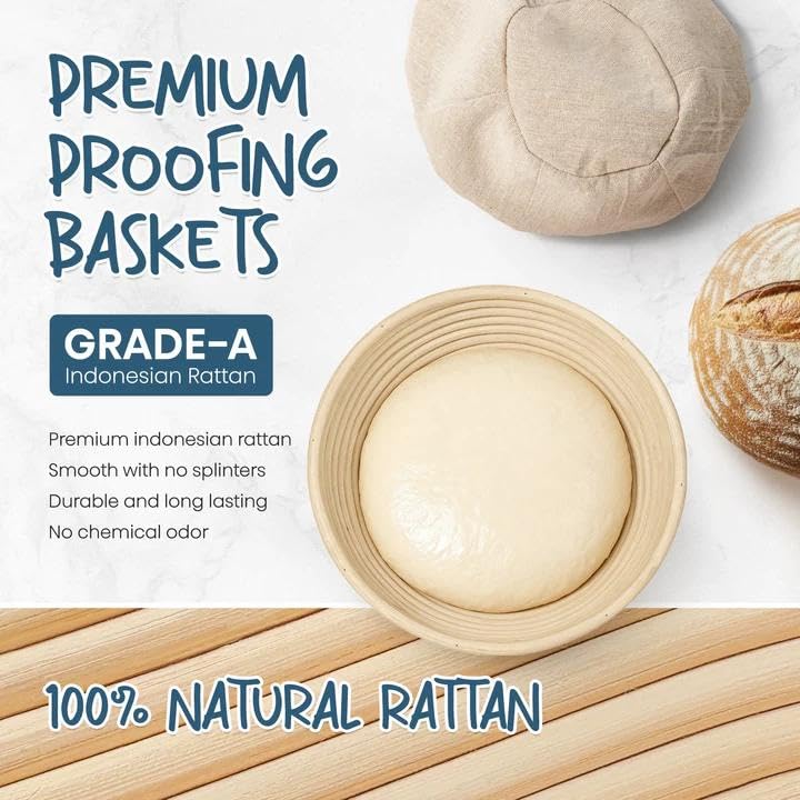 rorecay bread lame with five replacement blades demonstrating precise scoring for better oven spring