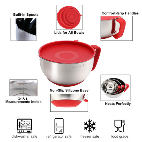 Rorence nesting bowls top view illustrating compact storage and space-saving benefit