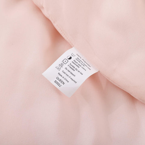 ROSGONIA bedroom lifestyle styling in blush creating a serene boho-inspired atmosphere