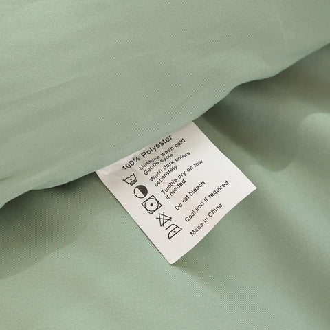 ROSGONIA care label close-up illustrating washing guidance for longevity