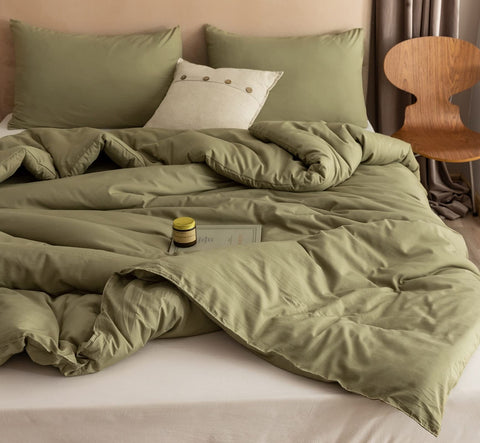ROSGONIA comforter on king bed lifestyle shot adds cozy bedroom warmth