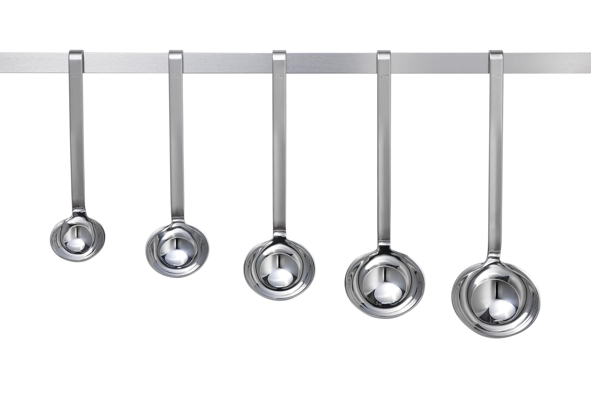 Rösle ladle bowl close-up highlighting polished interior for smooth pour