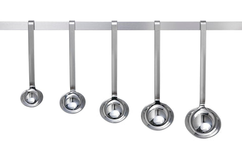Rösle ladle bowl close-up highlighting polished interior for smooth pour