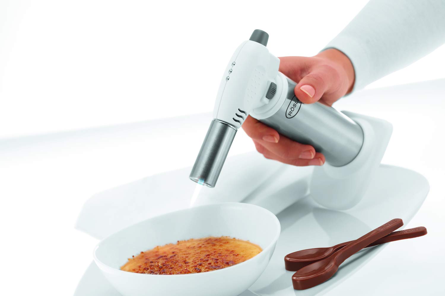 Rösle torch nozzle close-up highlighting precise flame delivery
