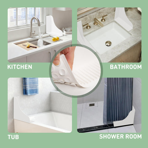 Roslim guard beside common tub items to show size and scale