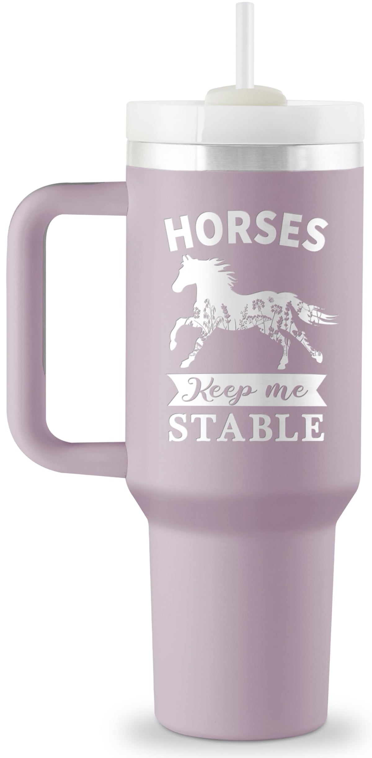 ROSTANTEN tumbler front artwork showing vivid horse design and durable finish