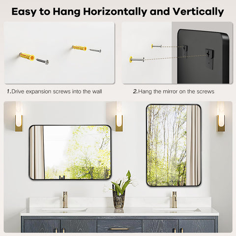 Rosynee metal backplate and mounting hardware for secure, easy installation