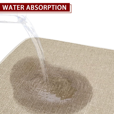 Roszwtit mat placed at sink area demonstrating comfort and floor protection during use.