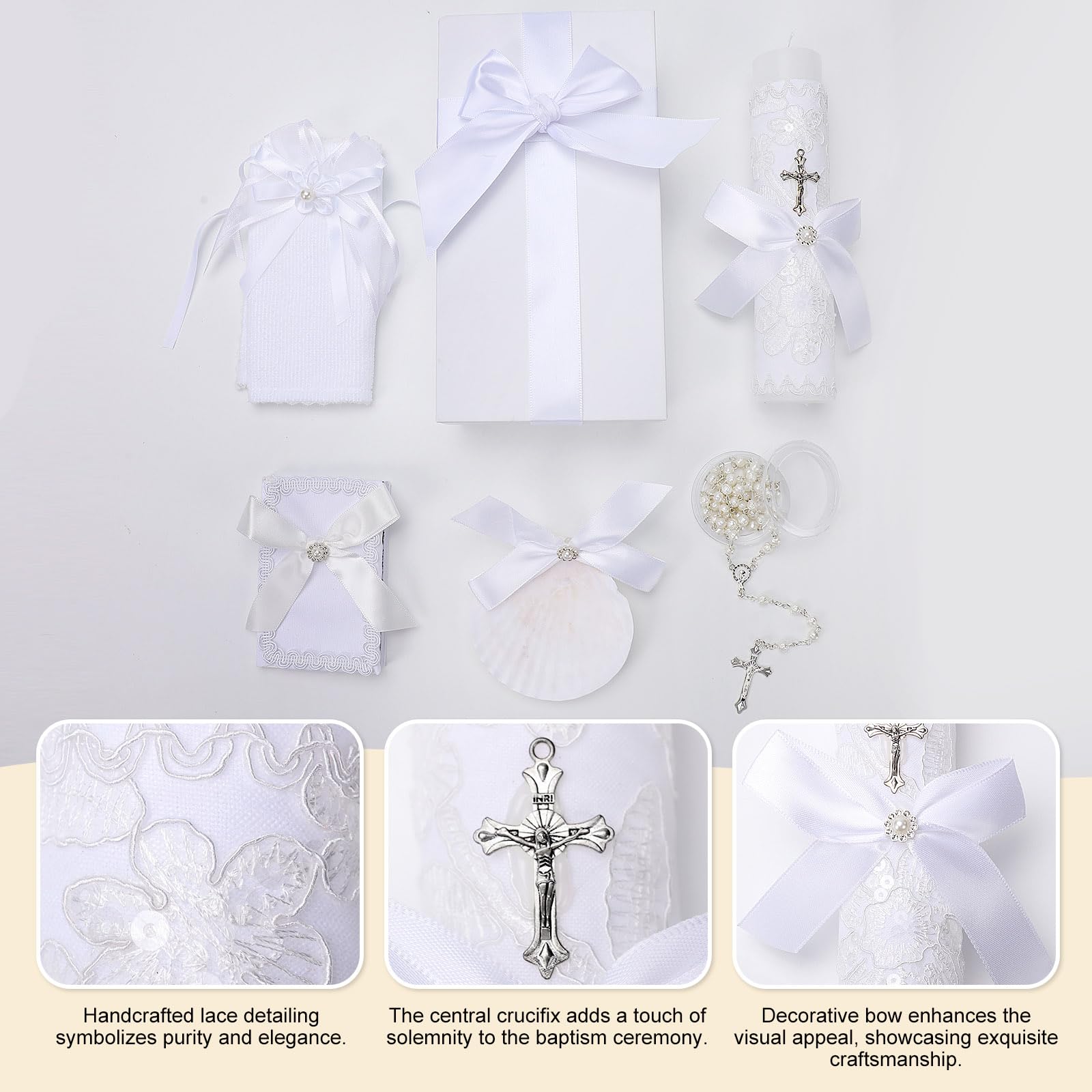 Rotel christening towel texture and trim, soft fabric for ceremonial handling