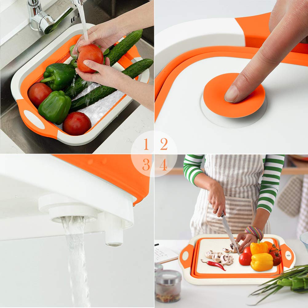 ROTTOGOON in-use at outdoor picnic washing vegetables for versatile prep