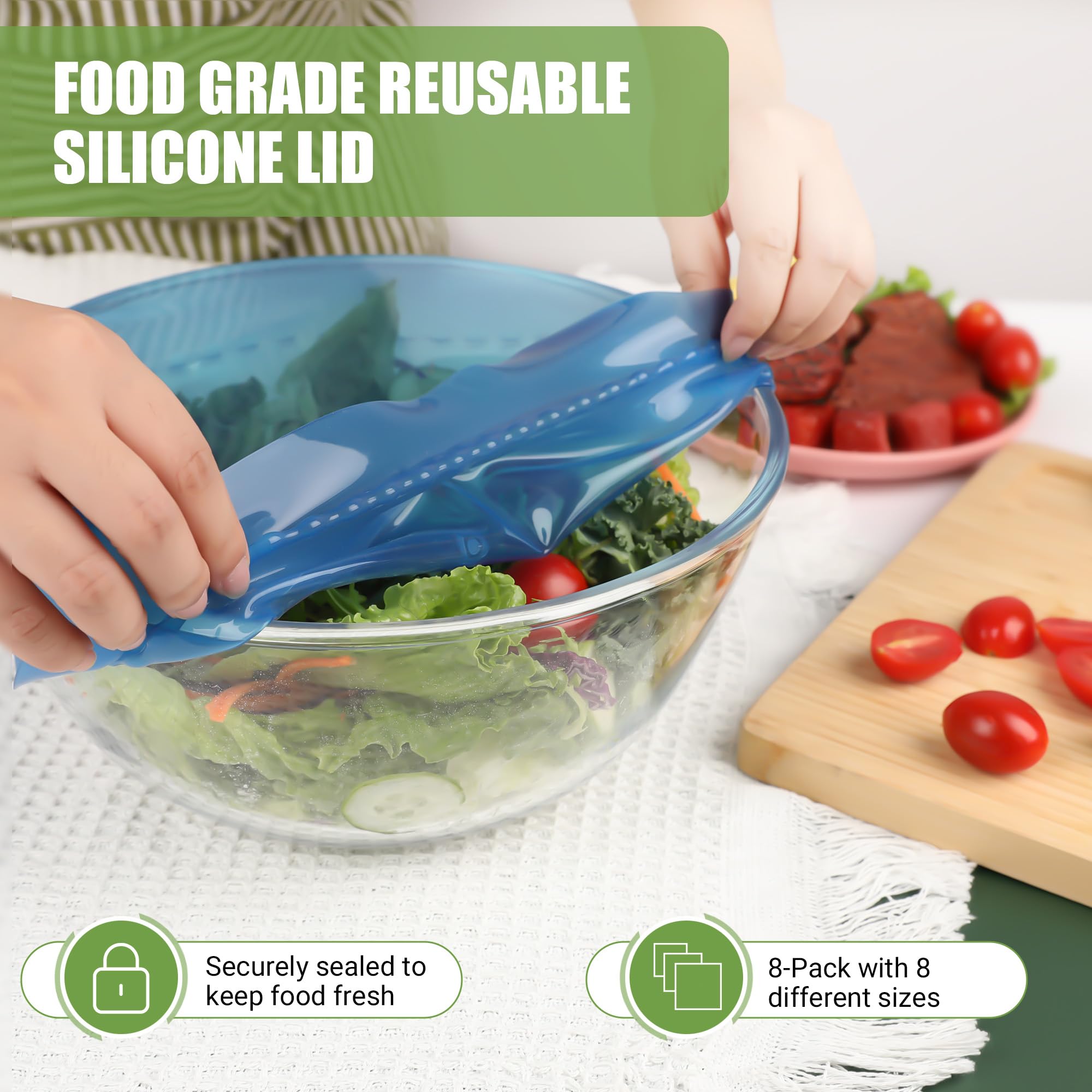 ROTTOGOON large rectangular lid covering casserole dish for spill protection
