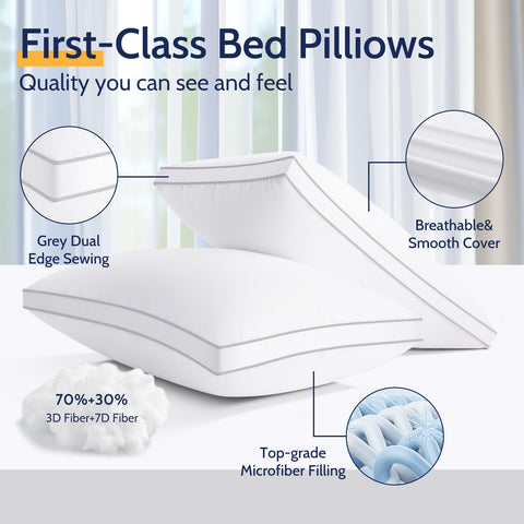 ROUMEA pillows in washing machine showing machine-washable convenience
