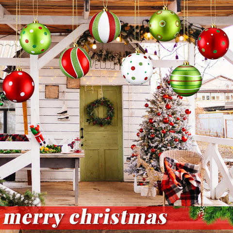 RoundFunny balls hanging on banister creating instant party-ready decoration benefit