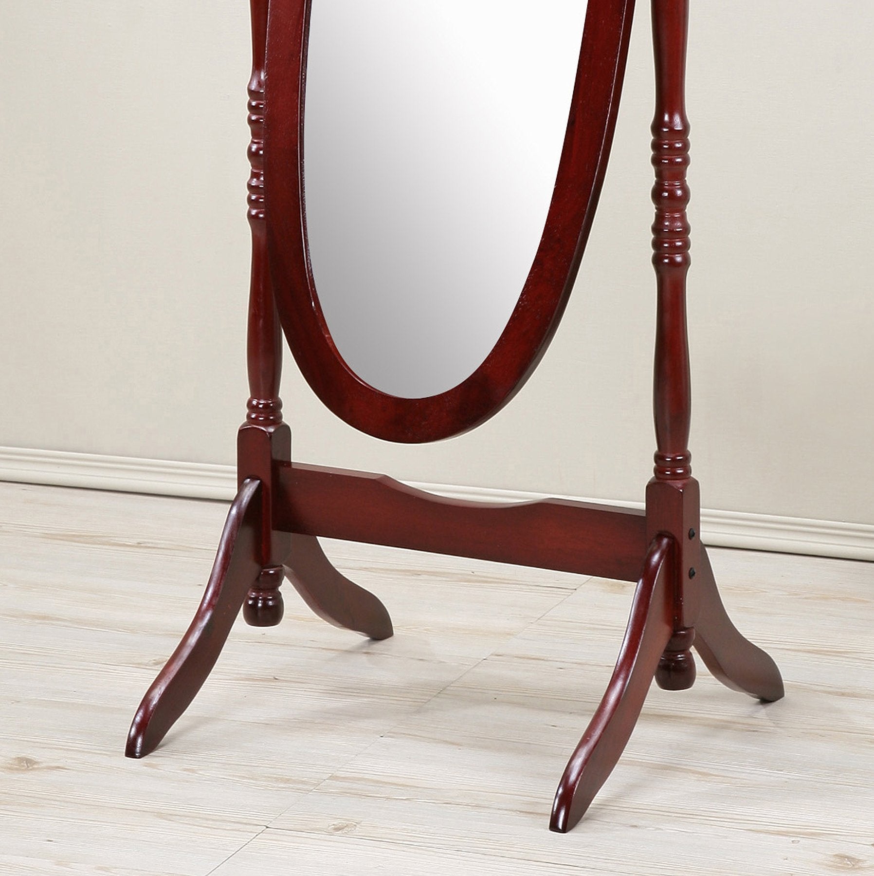 Roundhill Furniture mirror tilt mechanism close-up for easy angle adjustment and usability