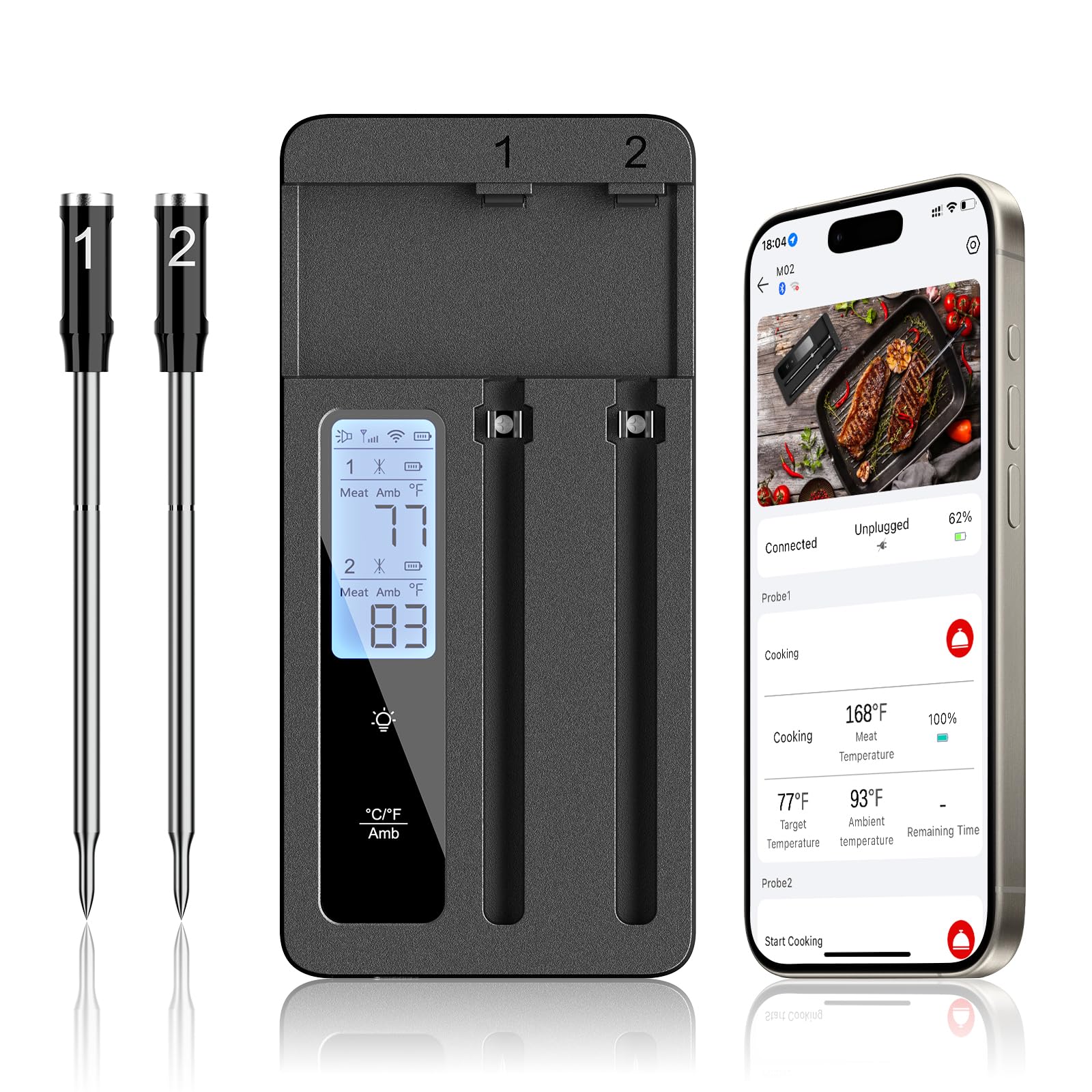 ROUUO front packaging showing device and benefits for easy setup