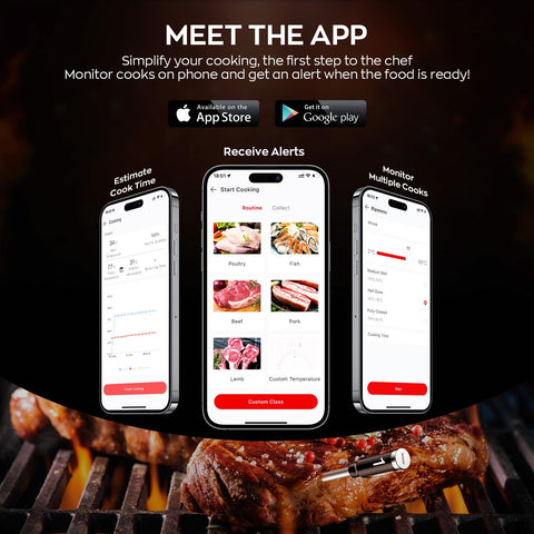 ROUUO on a backyard grill setup showing reliable outdoor monitoring benefit