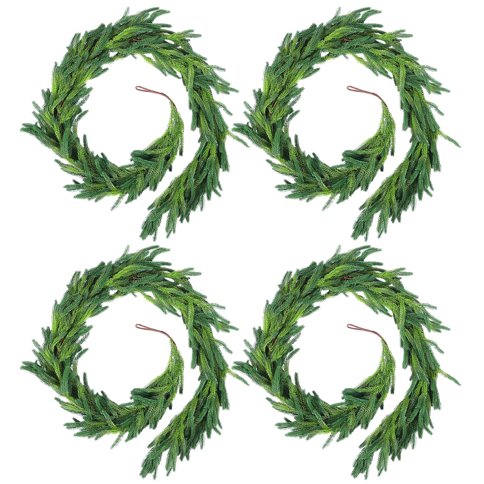 Rowfad close-up of Norfolk pine needles highlighting lifelike texture benefit