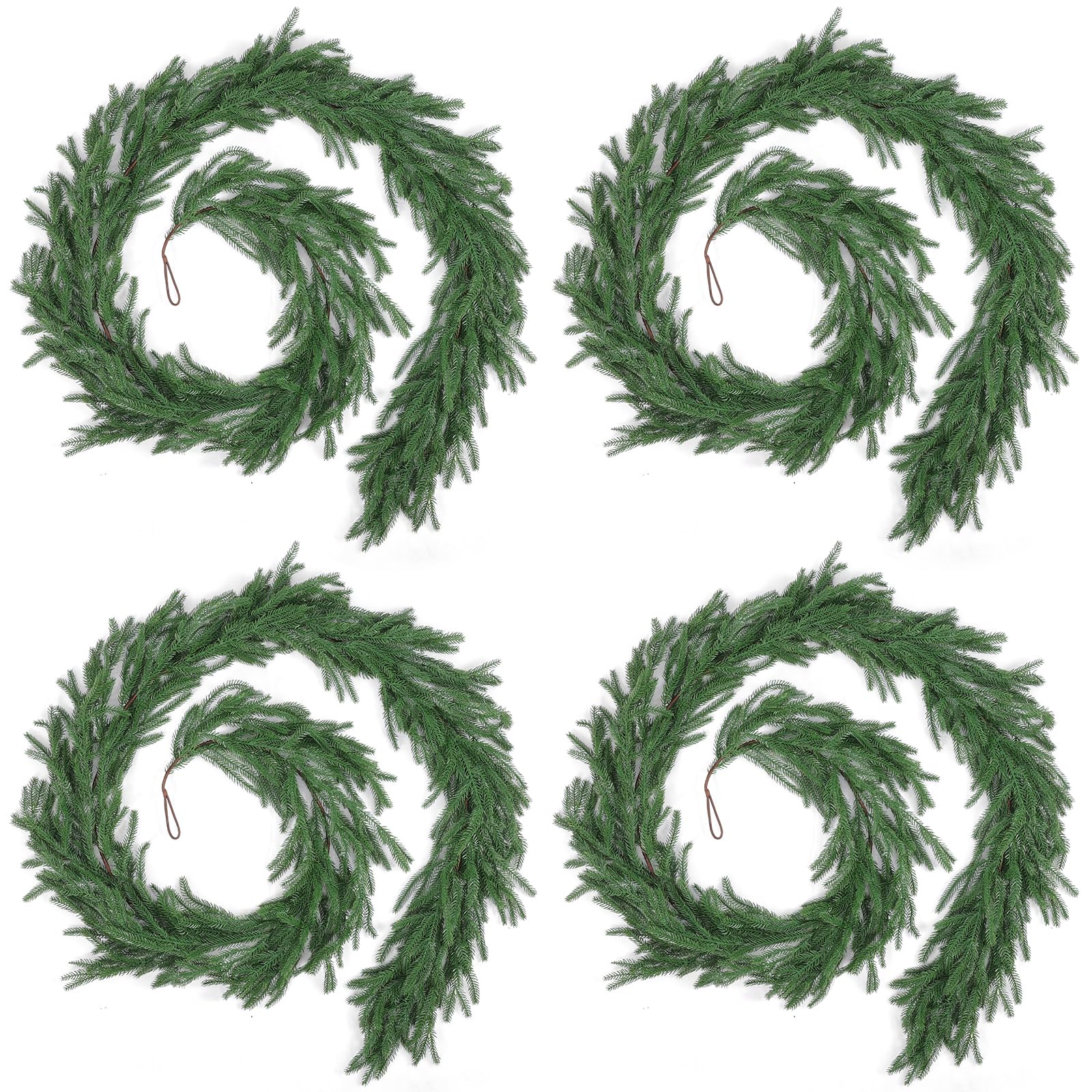 Rowfad close-up of PE needle texture offering realistic evergreen appearance
