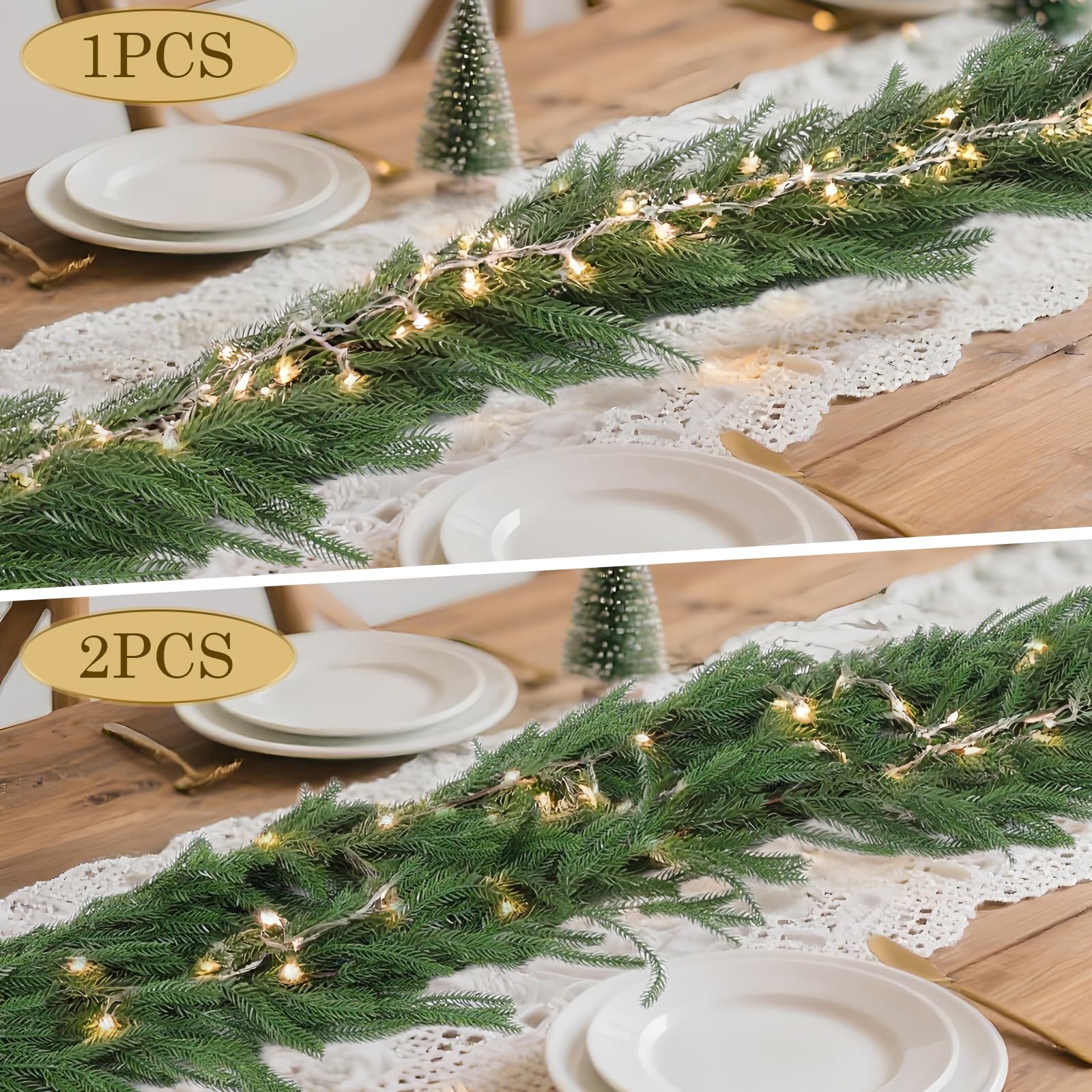 Rowfad garland showing hanging loop for easy installation and stable hanging benefit