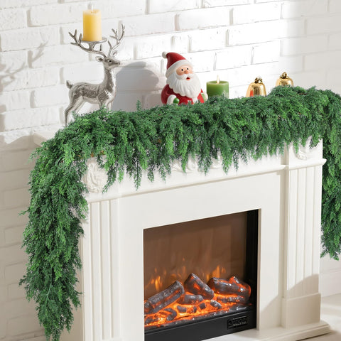 Rowfad garland coiled and packed for storage benefit: reusable seasonal storage