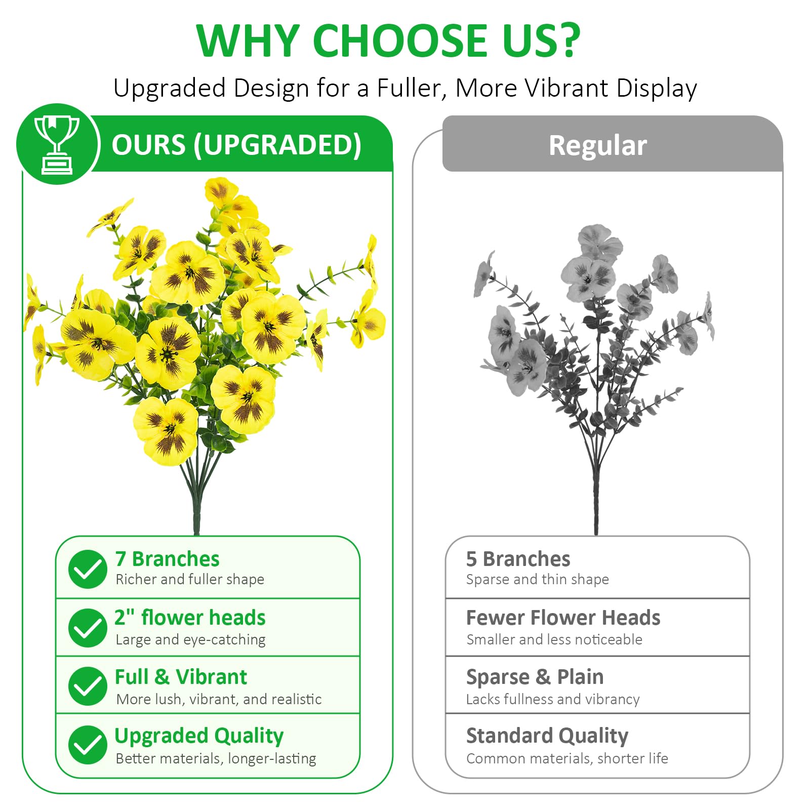 Rowfad bulk bouquets boxed together for versatile multi-planter decorating