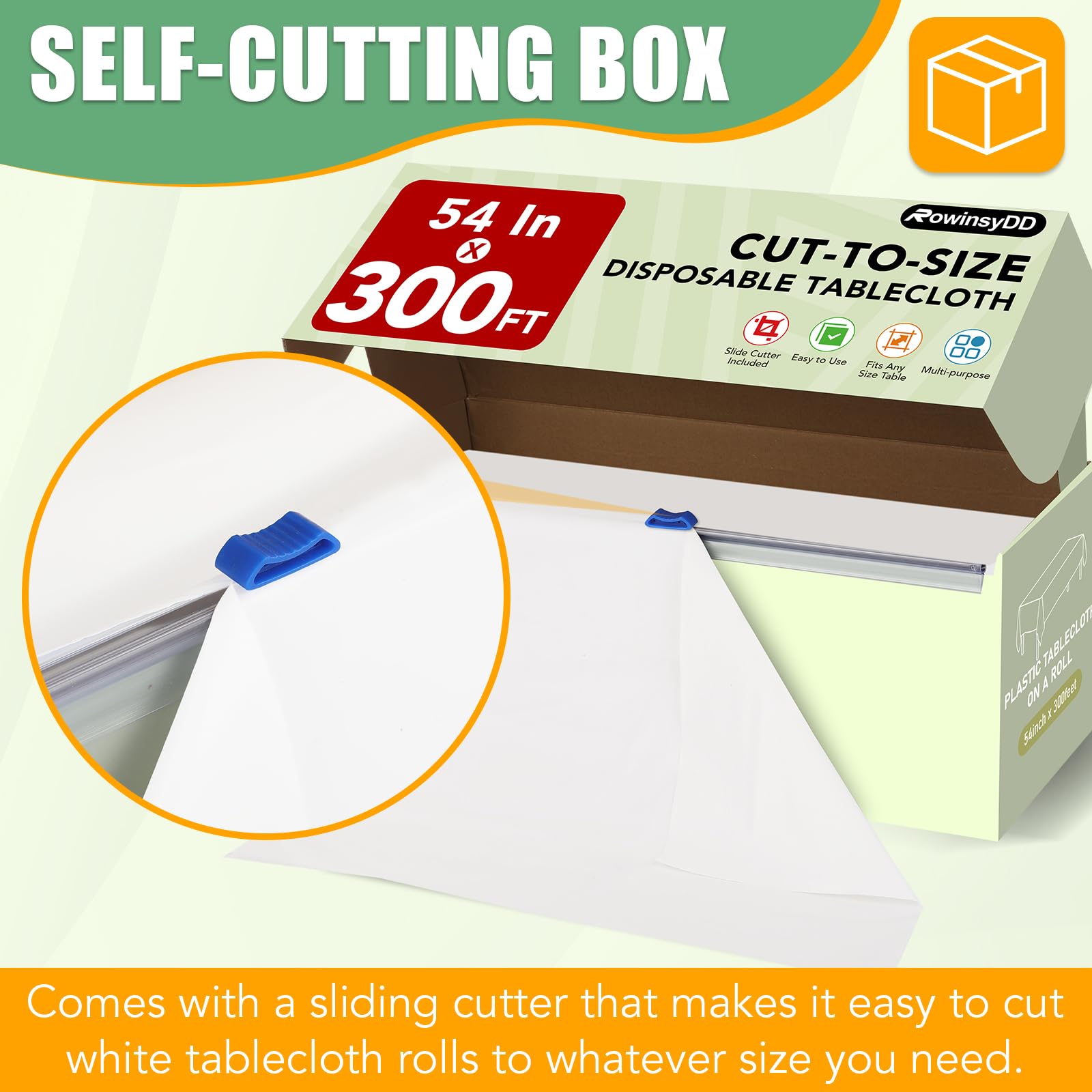 RowinsyDD slide cutter close-up for safe quick cutting