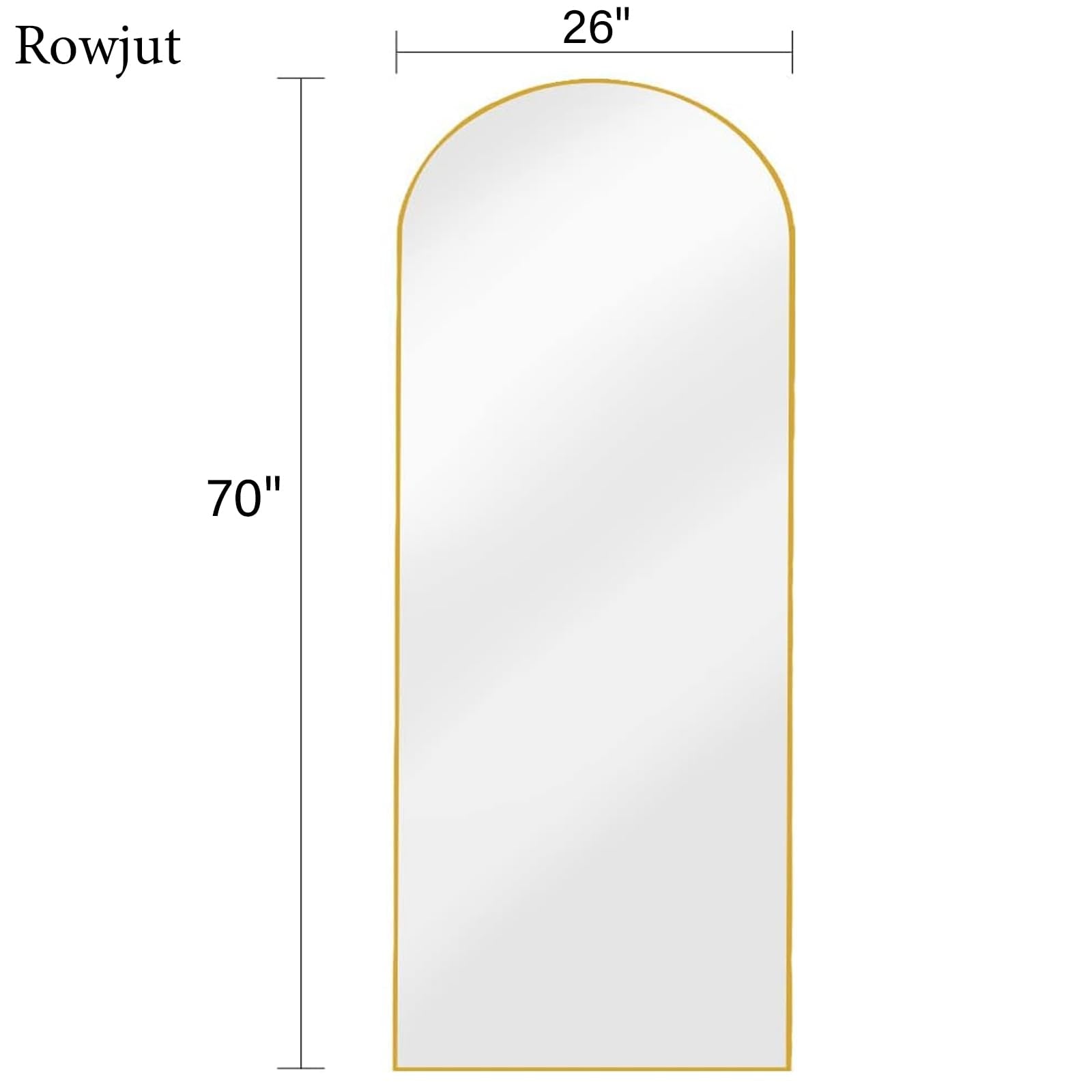 Rowjut mirror reflecting full body for confident outfit checks