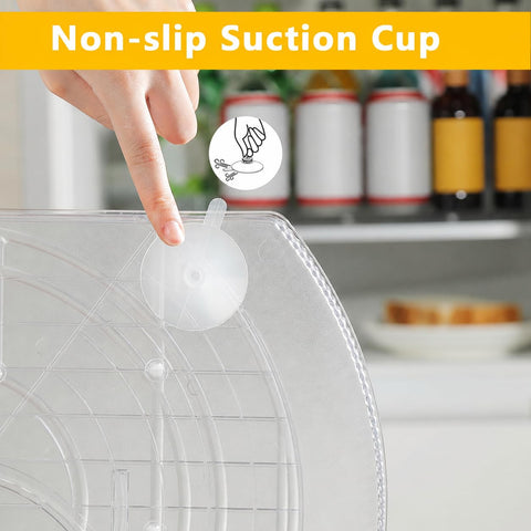 ROWNYEON clear plastic texture close-up highlighting durable, easy-to-clean surface
