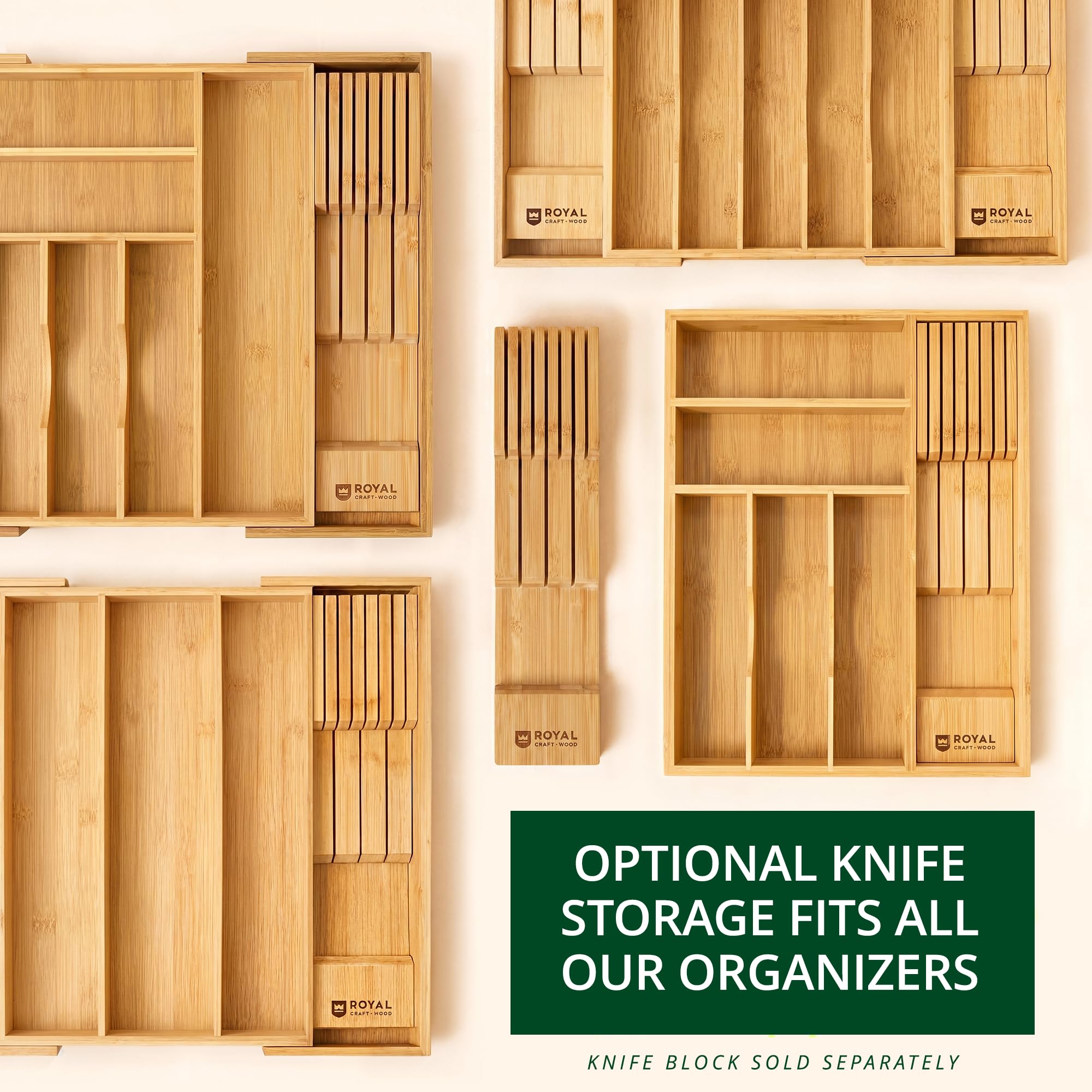 ROYAL CRAFT WOOD back label showing features and expandability benefits