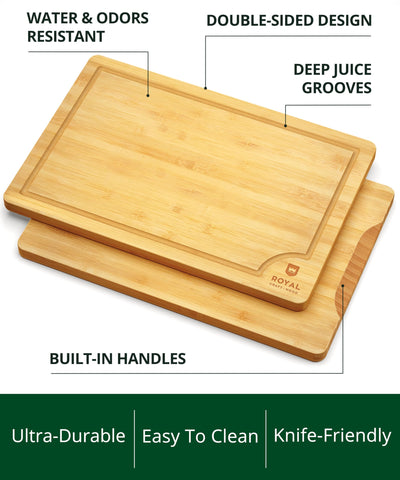 ROYAL CRAFT WOOD closeup of deep juice groove keeping counters clean