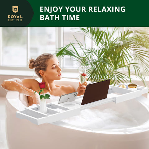 ROYAL CRAFT WOOD white bamboo finish texture, water-resistant protection