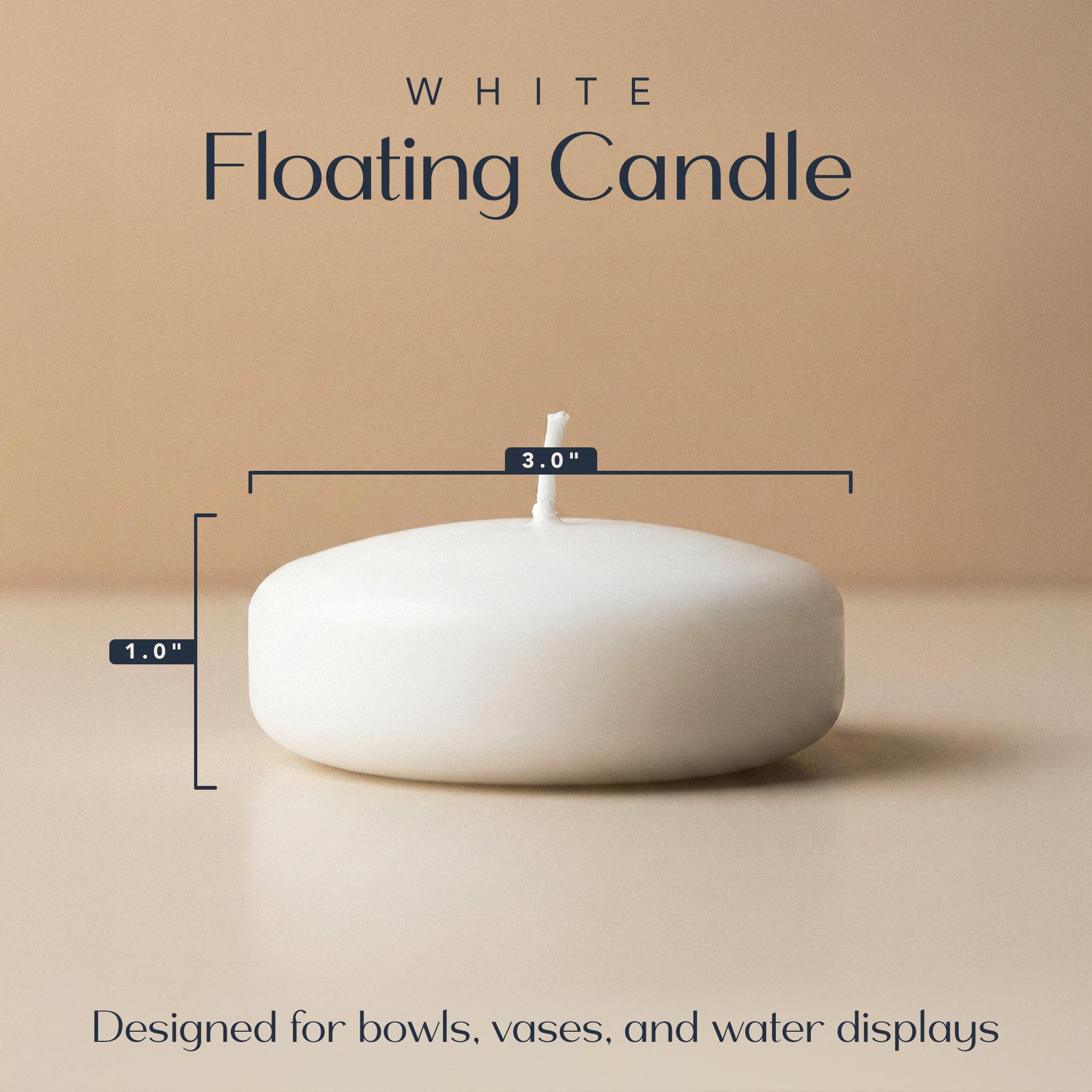 Royal Imports candle floating in glass bowl creating calm centerpiece ambiance